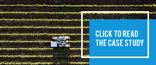 Tractor in Field labeled "Click to Read the Case Study" for Retail Company SD-WAN Installation